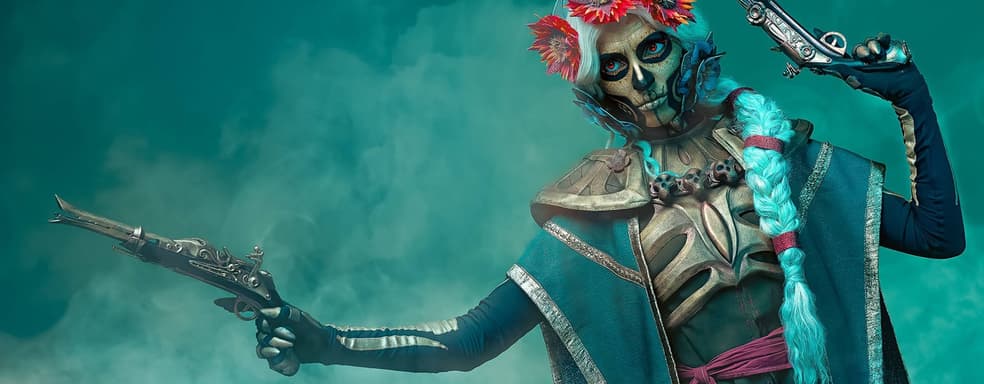 Повелительница смерти: модель показала косплей Муэрты из MOBA Dota 2