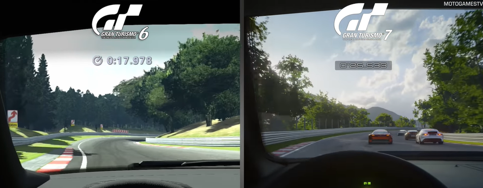 Блогер сравнил графику Gran Turismo 7 для PlayStation 5 с Gran Turismo 6 для PlayStation 3