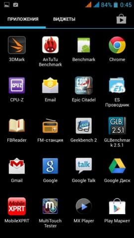 Обзор Iconbit Mercury XL. Скриншоты. Список приложений