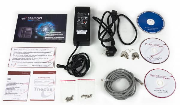 Комплект поставки Thecus N4800 Комплект поставки Thecus N4800