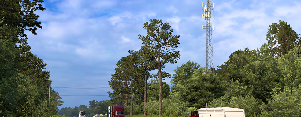 American Truck Simulator получит обновление 1.51 с реалистичными соснами. Первые скриншоты и сравнение новой растительности