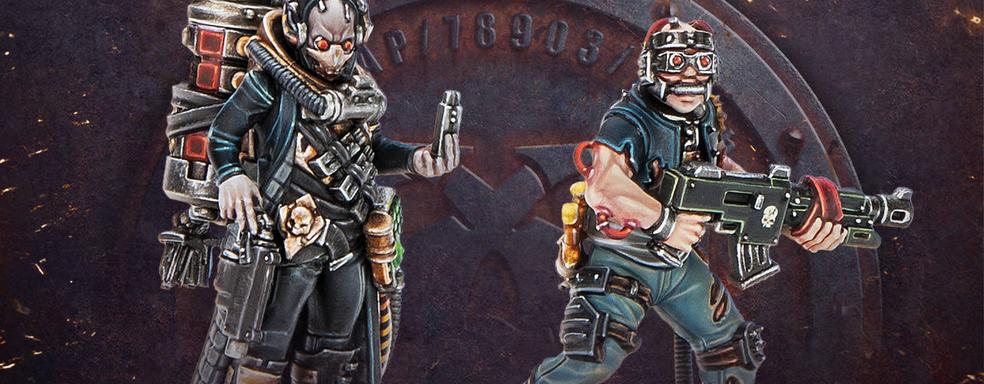Warhammer: Necromunda Board Game Authors Showcase Miniatures of the Whisper Merchant and Psychoteric Thrall