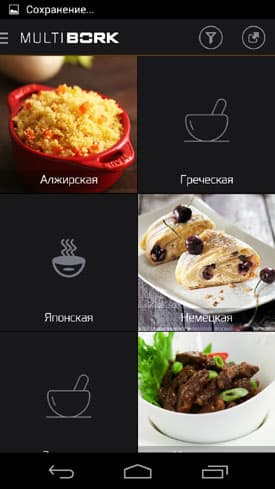 MultiBork - электронный справочник рецептов