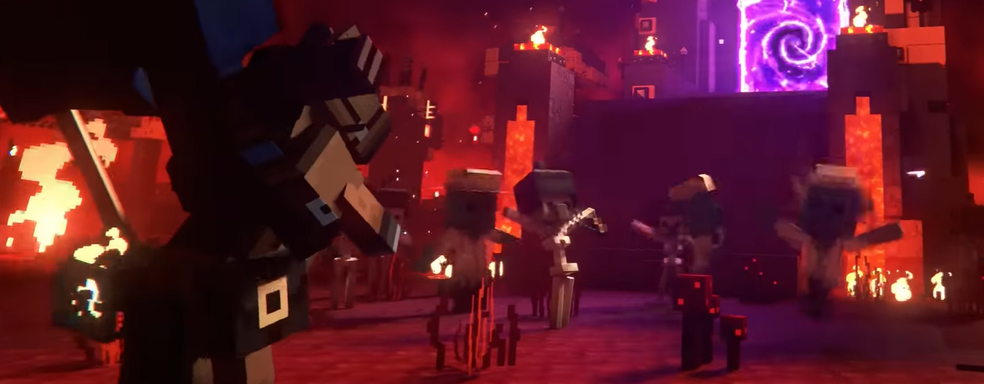 Mojang показала геймплейные кадры Minecraft Legends и рассыпающуюся башню