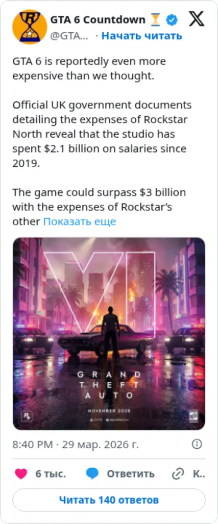 GTA 6 Countdown ⏳ on Twitter / X