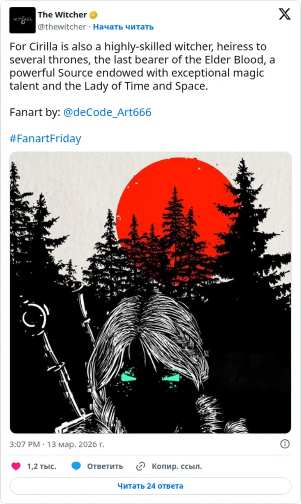 The Witcher on Twitter / X