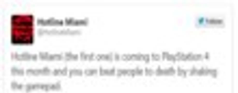 Hotline Miami для PS4 в августе