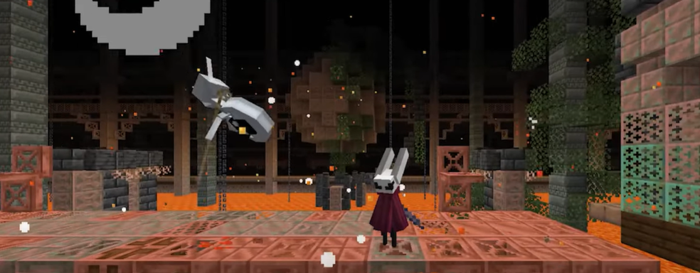 В ожидании Hollow Knight Silksong энтузиаст воссоздал игру в Minecraft