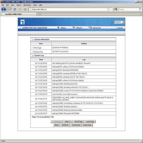 маршрутизатор LevelOne WBR-6020 настройка маршрутизатора LevelOne WBR-6020