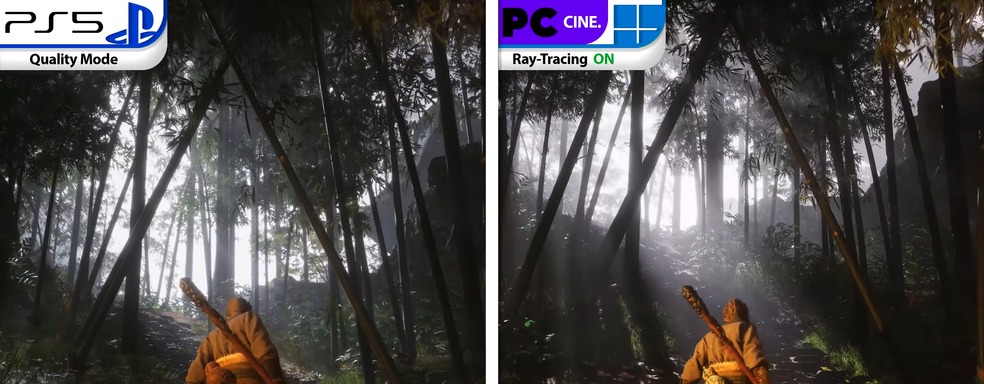 Разрешение Black Myth: Wukong на PS5 временами падает до 720p. Графическое сравнение консольной и ПК-версий