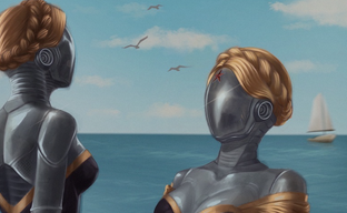 Близняшки в купальниках из Atomic Heart получили неожиданного конкурента. Mundfish показала лучшие арты конкурса с MSI