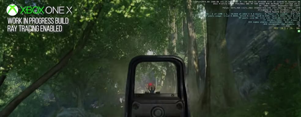 Так выглядит трассировка лучей на Xbox One X на примере Crysis Remastered