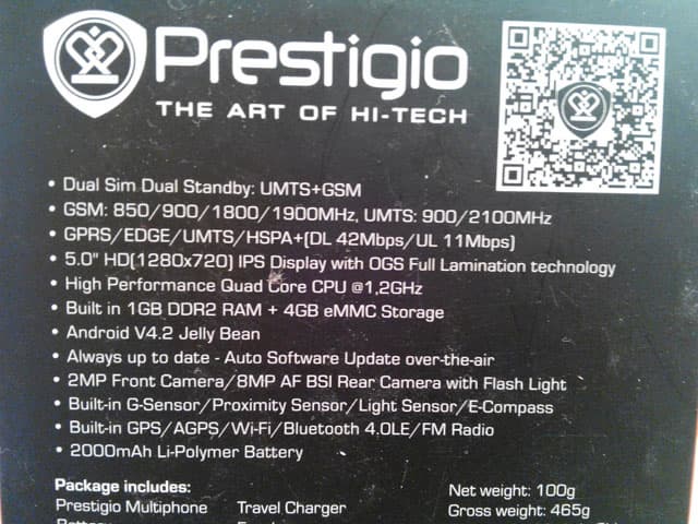 Обзор Prestigio MultiPhone PAP5044 Duo. Демонстрационный снимок