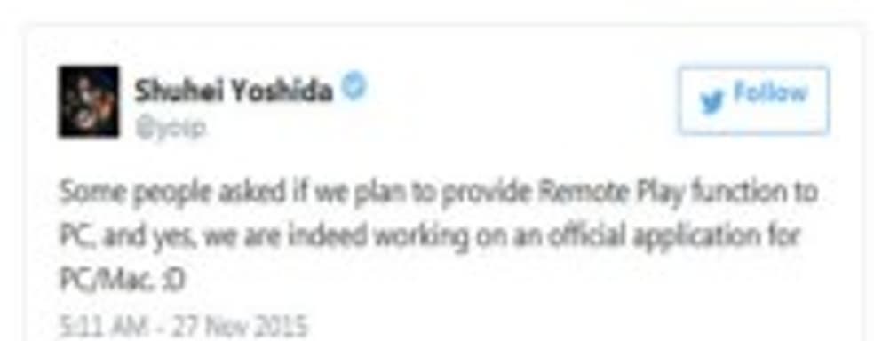 Sony готовит официальное приложение для стриминга игр с PS4 на РС и Mac