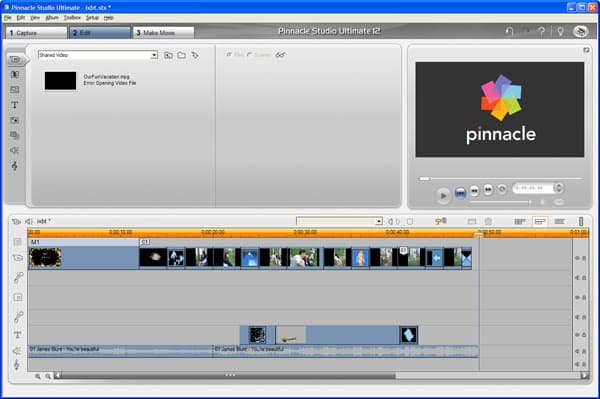 Главное окно Pinnacle Studio 12