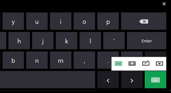 Экранная клавиатура Windows 8 на планшете MSI WindPad 110W