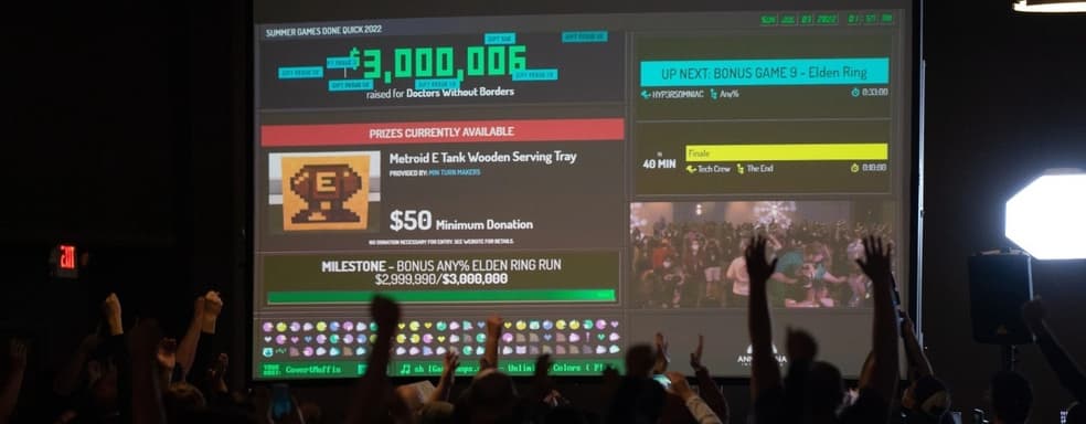 На Summer Games Done Quick 2022 собрано более 3 миллионов долларов на благотворительность