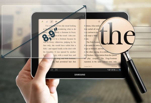 Samsung Galaxy Tab 8.9 диагональ