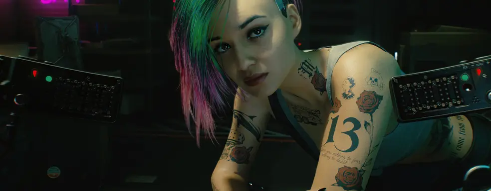 Королева красоты 2077 – игроки восхищаются девушкой Джуди из Cyberpunk 2077