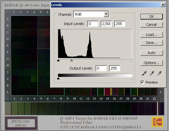 Увеличение гаммы 
