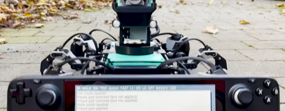 Steam Deck превратили в контроллер для робота в стиле Cyberpunk 2077