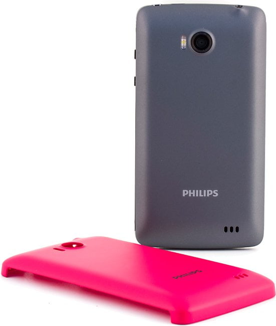Различные расцветки крышек аккумуляторного отсека Обзор Philips W732. Различные расцветки крышек аккумуляторного отсека