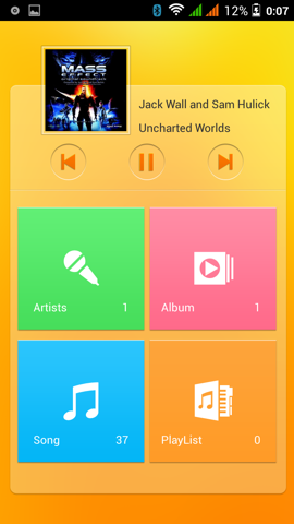 Обзор Jiayu G4S. Скриншоты. Проигрыватель музыки