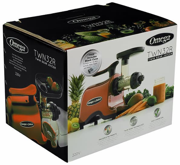 Двухшнековая горизонтальная соковыжималка Omega TWN32R