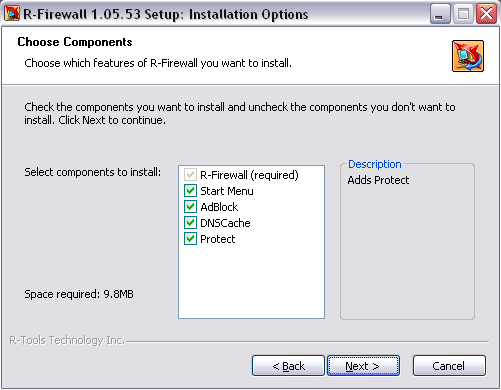 Выбор компонентов для установки