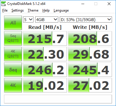 Производительность USB 3.0 в Asus VivoMini VC65R
