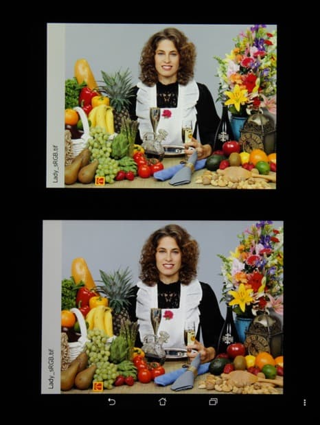 Обзор планшета Asus Zenpad 8.0. Тестирование дисплея