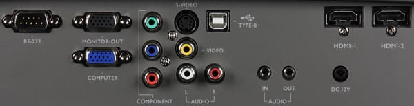 DLP-проектор BenQ W1200, интерфейсы DLP-проектор BenQ W1200, интерфейсы