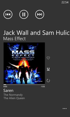 Обзор Huawei W2. Скриншоты. Музыкальный проигрыватель