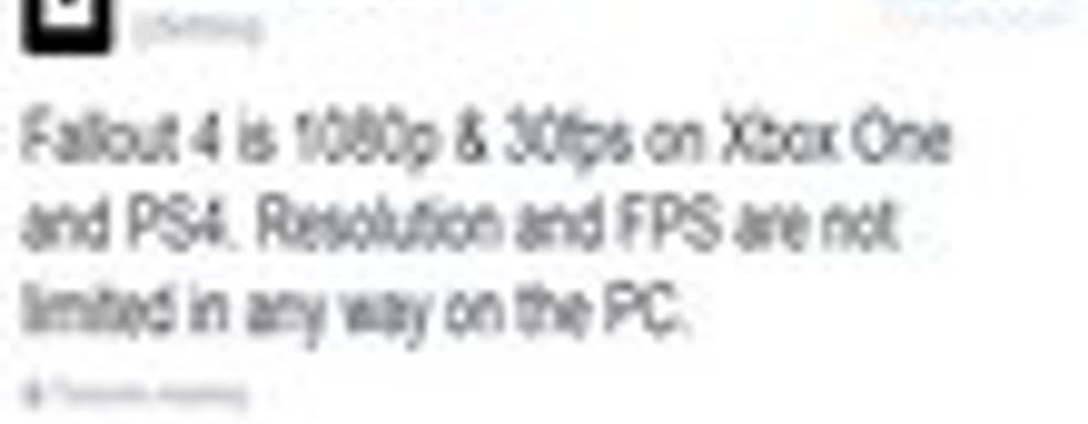 Fallout 4 в режиме 1080p/30fps на консолях