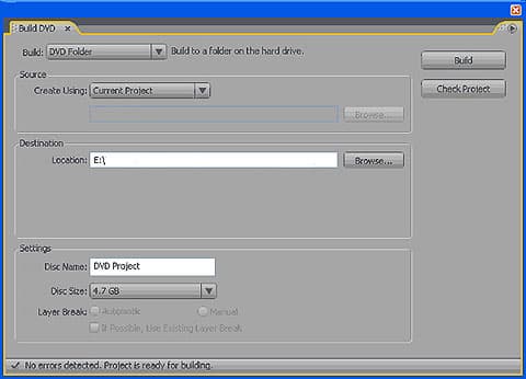 Программа может записать и DVD