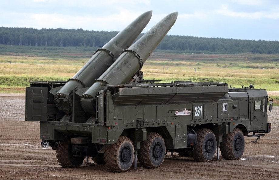 Самоходная пусковая установка 9П78-1 ОТРК 9К720 «Искандер-М» с ракетами 9М723К5