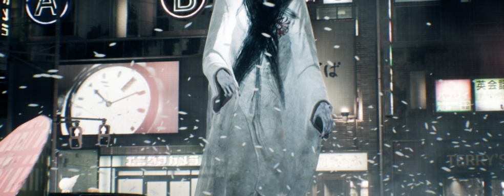 В Ghostwire: Tokyo странный дождь состоит из иероглифов, а не капелек жидкости