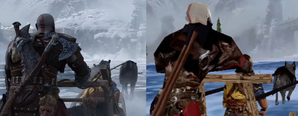 Графику God of War Ragnarok занизили на несколько поколений. Новинку представили на PlayStation 1