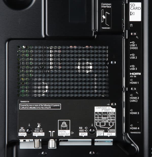 Плазменный телевизор Panasonic VIERA TX-PR50VT50, разъемы