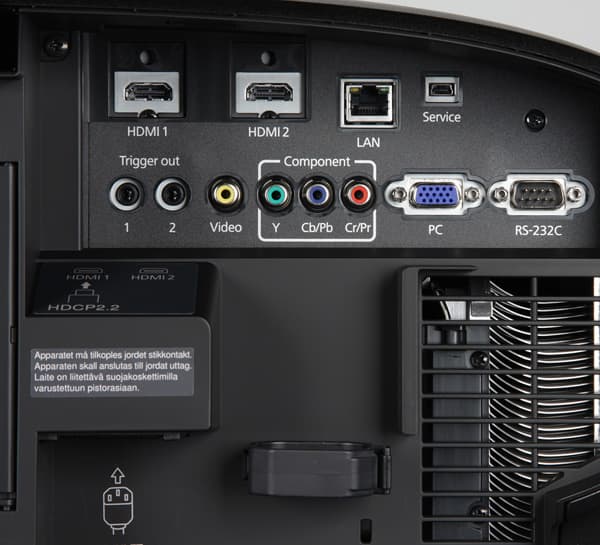 Проектор Epson EH-LS10000, интерфейсы