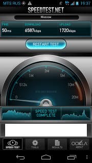 3G speedtest Motorola XT925 3G speentest Motorola XT925