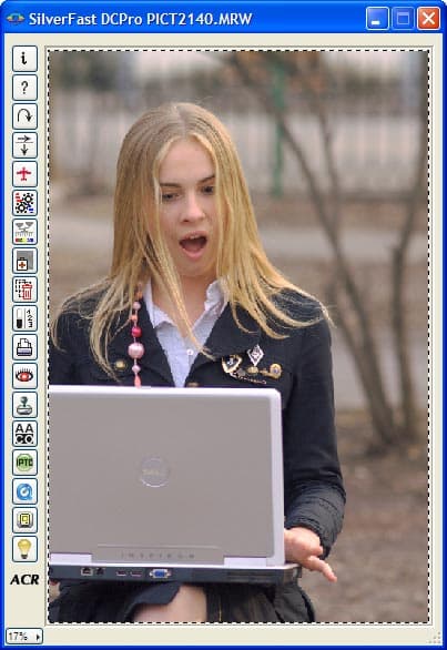Результат применения автоматической коррекции изображения в SilverFast DCPro