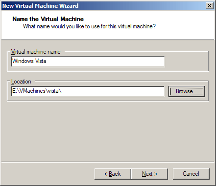 Мастер создания виртуальной машины
