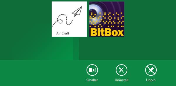 Управление приложениями в режиме Metro