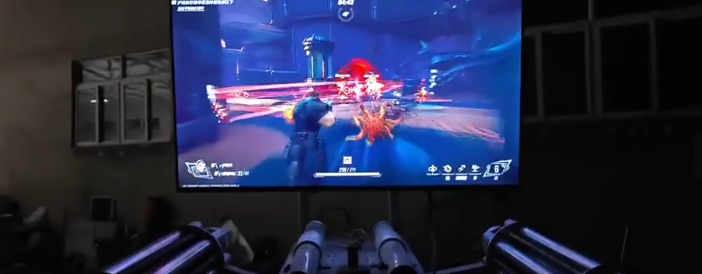 Китаец собрал реальную пушку Гатлинга для иммерсивной игры в Marvel Rivals за Карателя