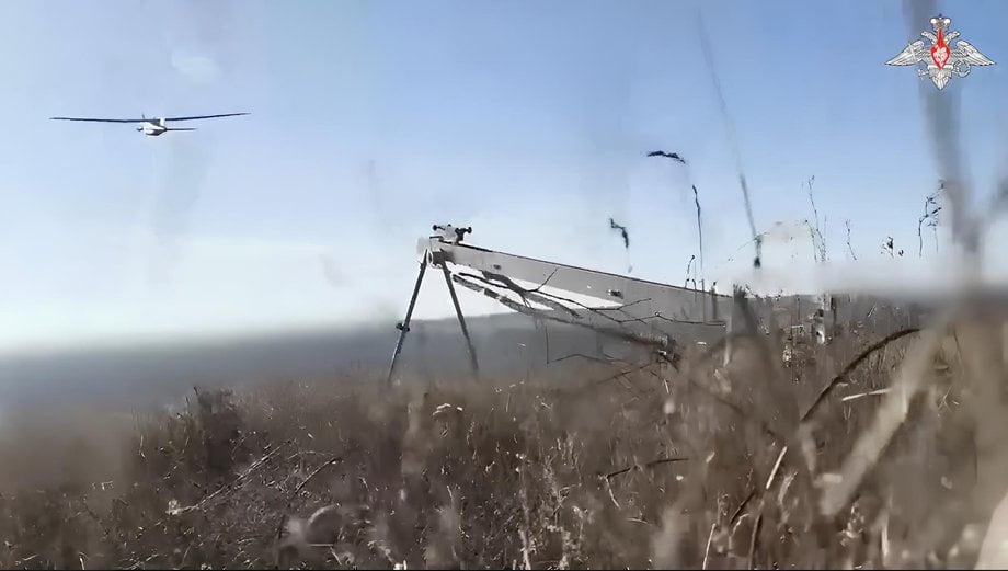 Взлёт беспилотного летательного аппарата «Орлан-10»