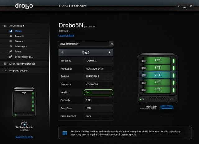 Drobo Dashboard