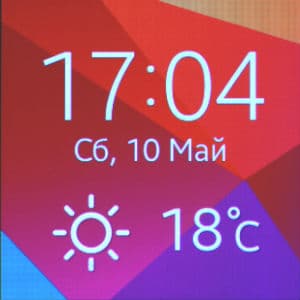 Снимок экрана Samsung Gear 2