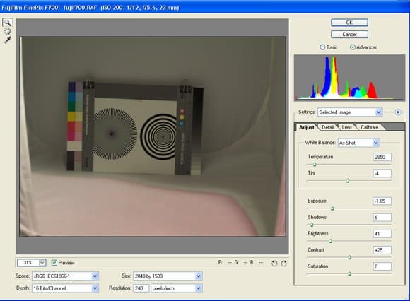 Photoshop Camera Raw plug-in
