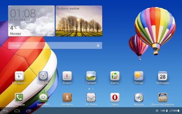 Операционная система планшета Huawei Mediapad Link+ 3G